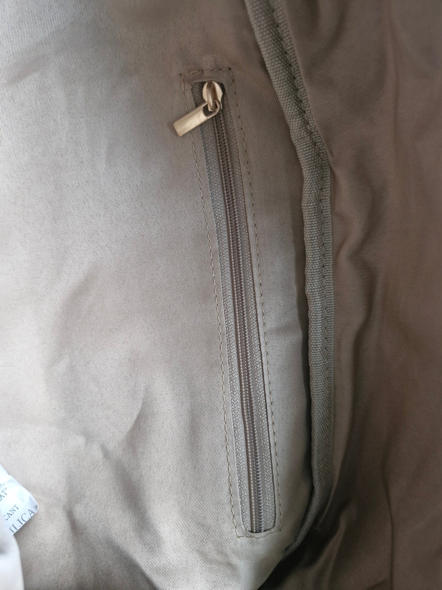 Grand sac banane en suédine camel